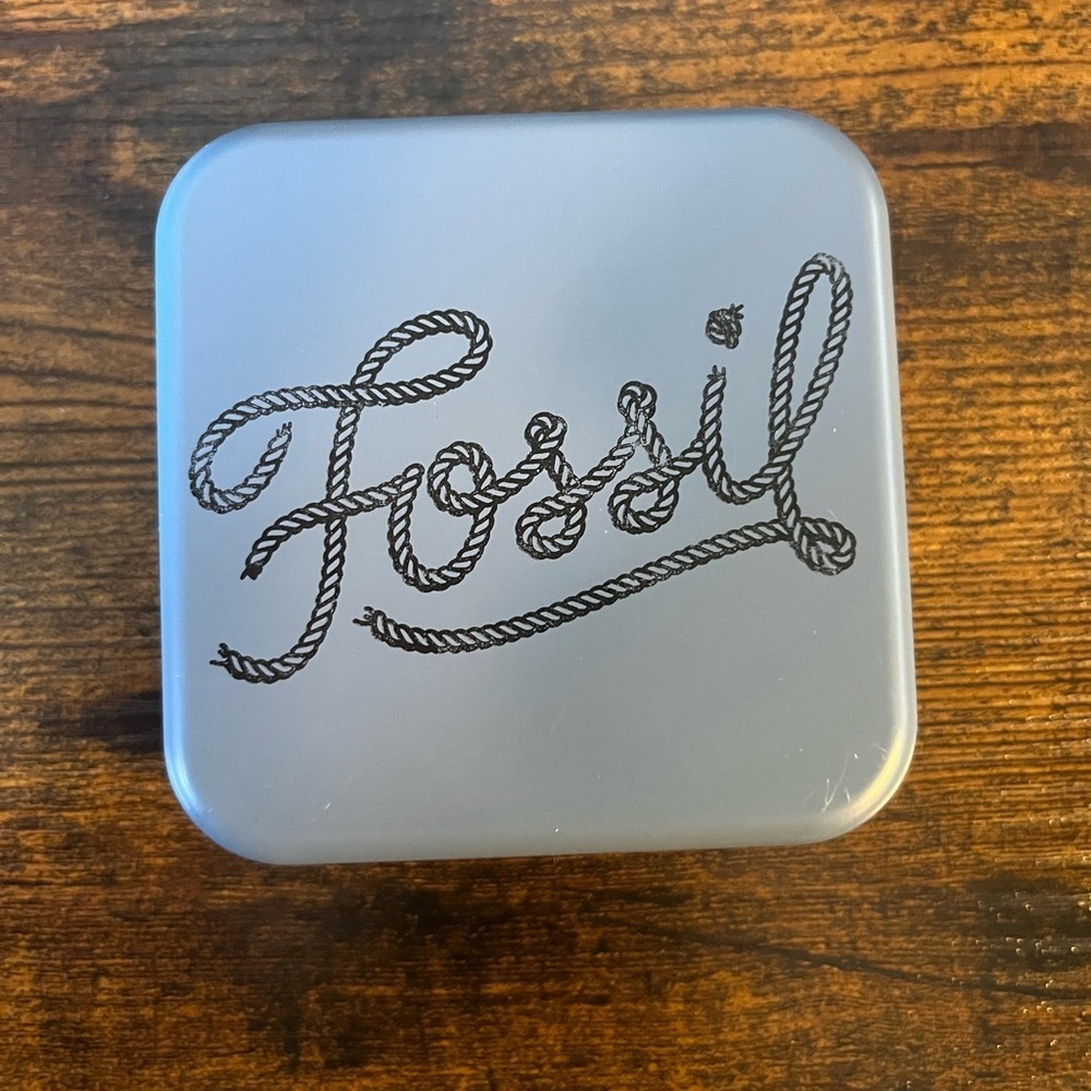 Fossil Stainless Steel Jewelry Box for Men *EMPTY*
